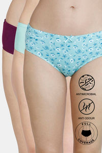 Floral Print Aruba Blue Darkpurple